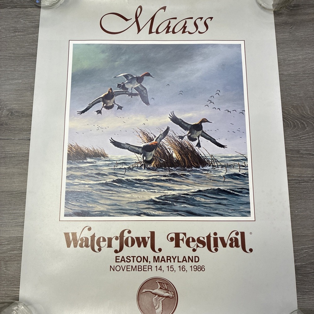 Maass 1986 Easton Maryland Waterfowl Festival Poster
